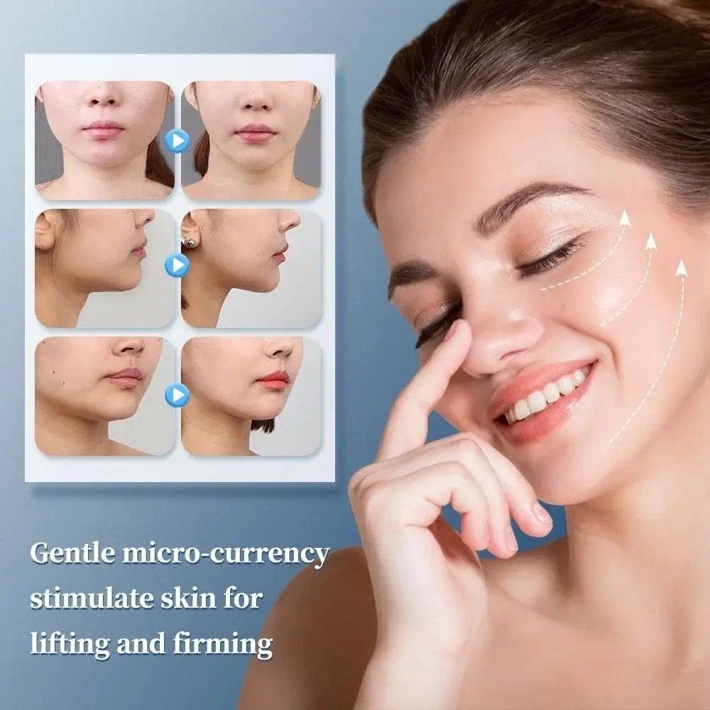 Skin Tightening EMS Facial Massager Facial Lifting Smoothing Microcurrent Muscle Stimulator Health Anti-Wrinkle V Face Sticker