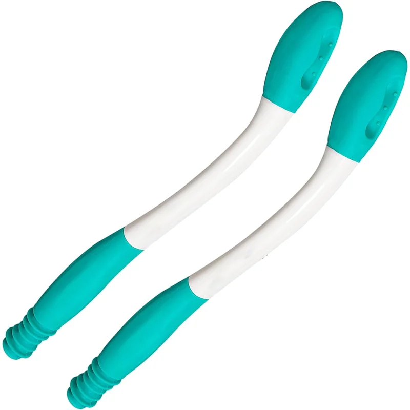 ABMK 2Pcs Toilet Aids For Wiping-15.7In Long Reach Comfort Butt Wiper Tools - For Disabled,Elderly,Pregnant,Overweight People