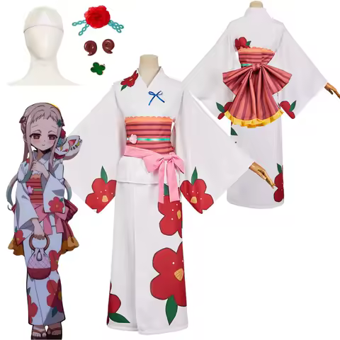 Hanako-kun Yashiro Nene Cosplay Fantasia Anime Costume Disguise for Women Girls Kimono Roleplay Outfits Halloween Carnival Suit
