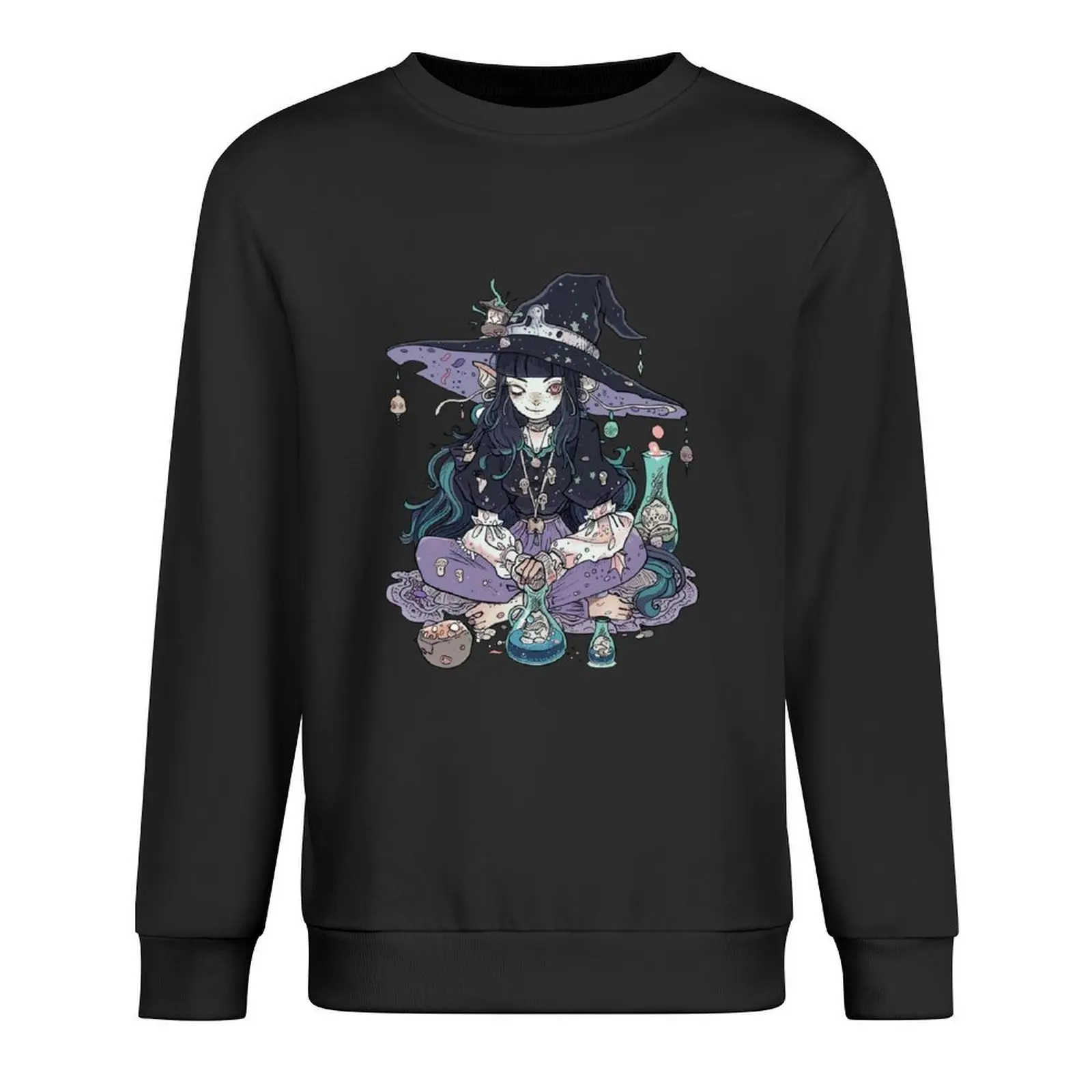 

Enchanted Mushroom Wonderland Pullover men's clothing japanese style mens clothing new in sweatshirts