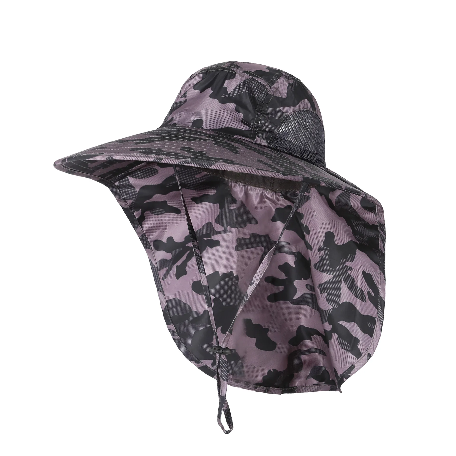 Outdoor fisherman hat Men and women summer sunscreen quick-drying hat UV shade breathable