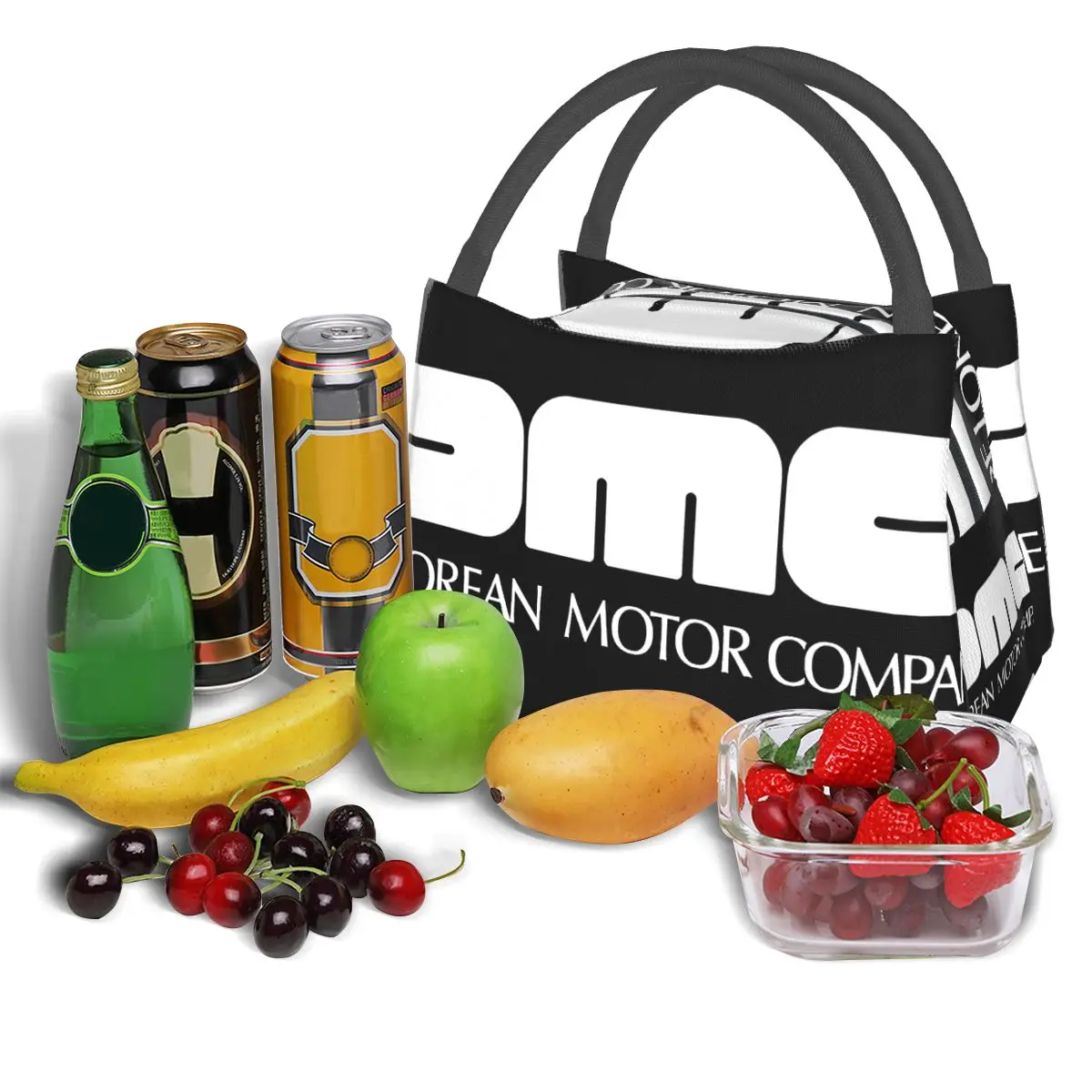 DeLorean Motor Company Logo Portable insulation bag for Cooler Food Office Pinic Container