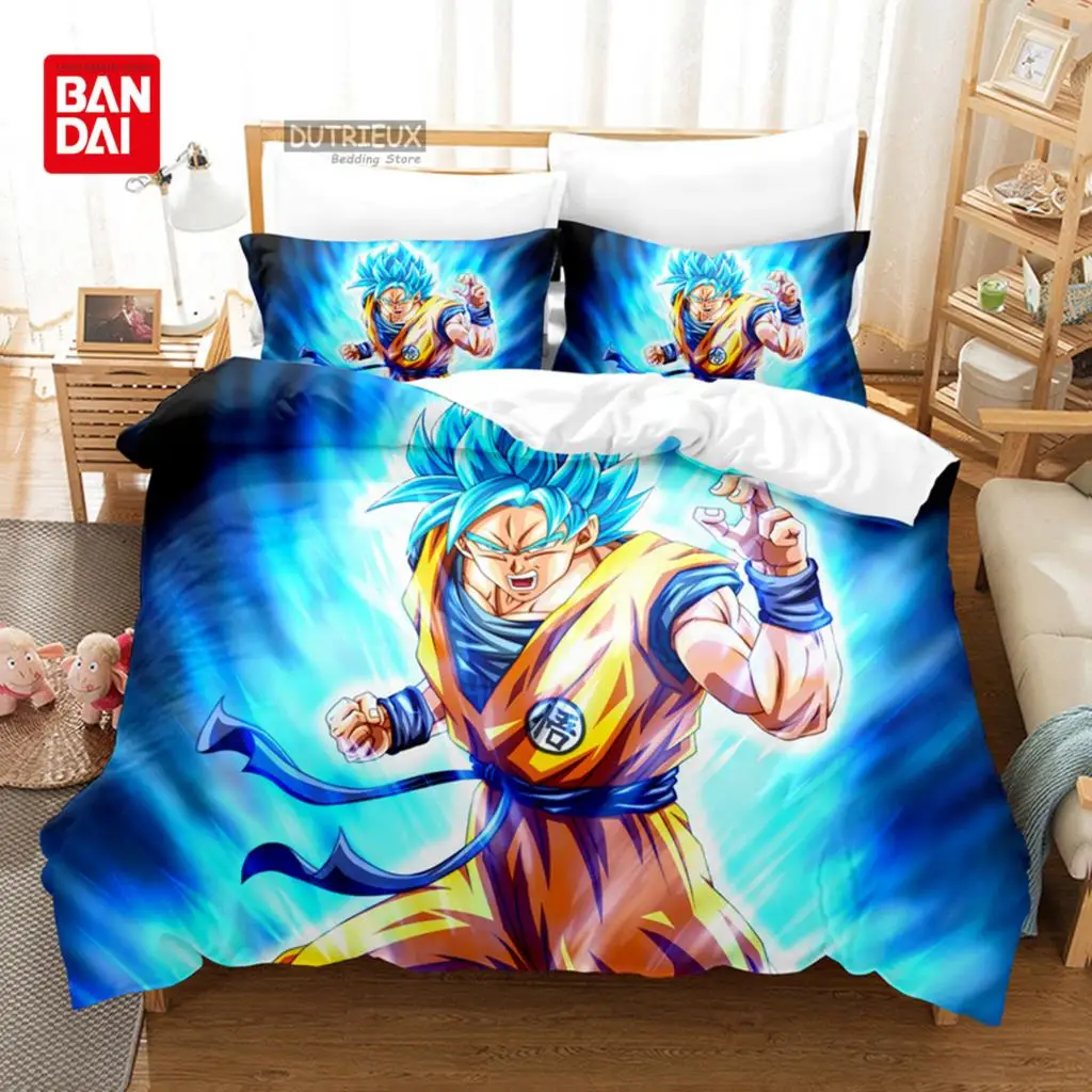 

Dragon Ball Animation Goku Duvet Cover Pillowcase Anime Bedding Set Single Twin Double Full Queen King Size Kids Bedroom Decor