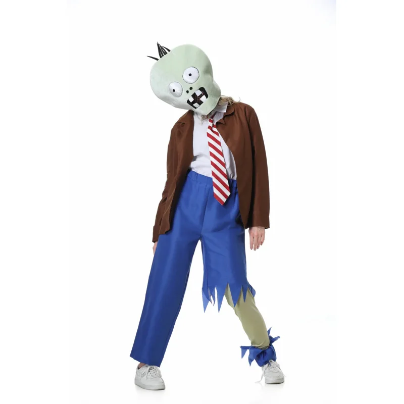 

New ❤2025 Adult Plants vs Zombies Zombie Kids for Scary Family Halloween Costume Ideas ☆ ☆ ☆