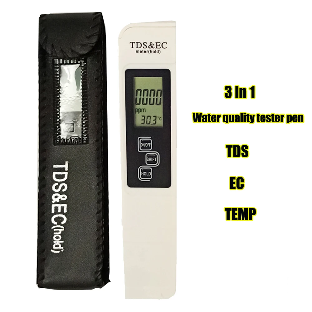 Water Quality Tester Pen 3 in 1 TDS EC Meter Water Tester For Drinking Water Swimming pool