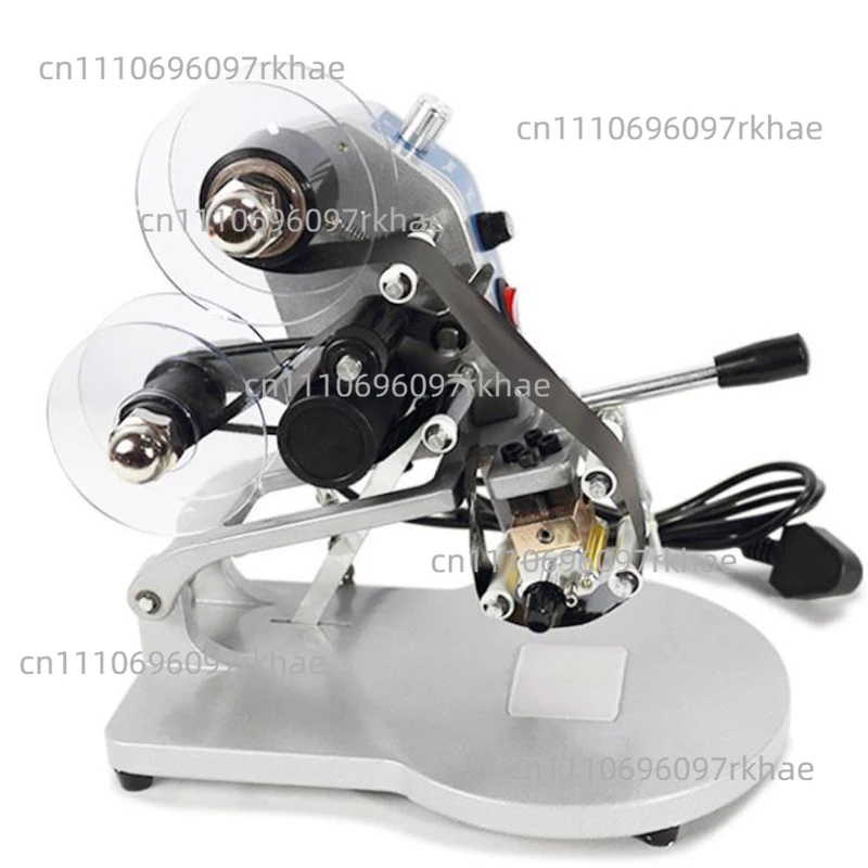 Hot Printing Machine Direct Thermal Foil Manual Stamp Printer Coding Machine Date Ribbon Coder