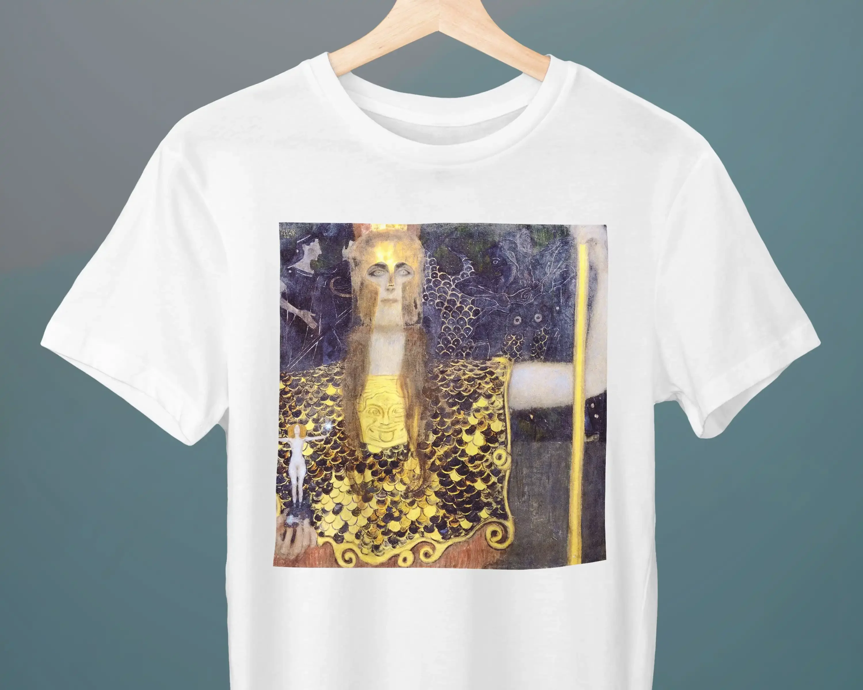 Pallas Athene Gustav Klimt Painting Unisex T-shirt Art