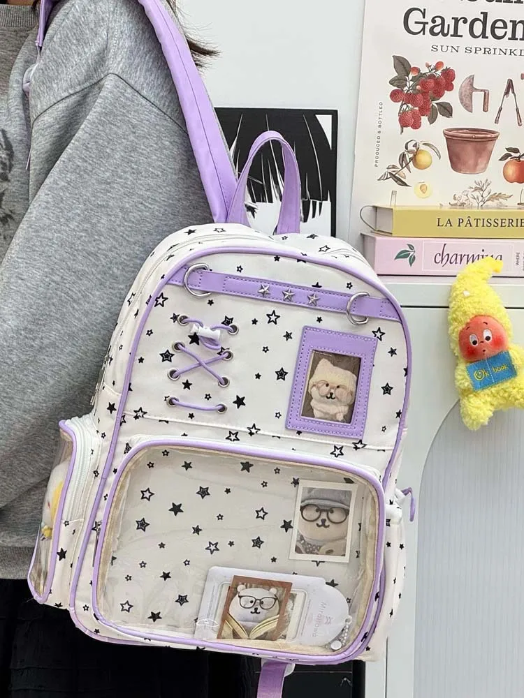 Kawaii Starry Harajuku Pastel Ita Backpack