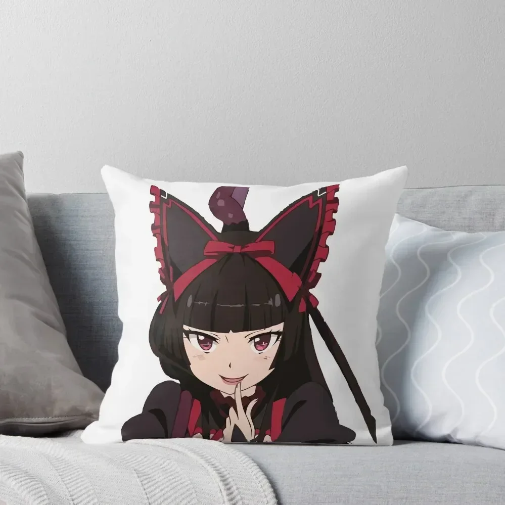 Rory Mercury - Gate - Crouching Throw Throw Pillow Plaid Sofa christmas supplies pillow