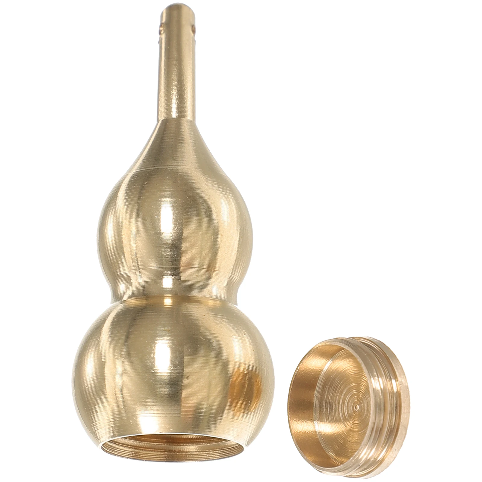 

Large Brass Gourd Key Pendant Gold Hollowed Design Lucky Charm Car Hanging Home Office Decor Feng Shui Wealth Fortune Widget