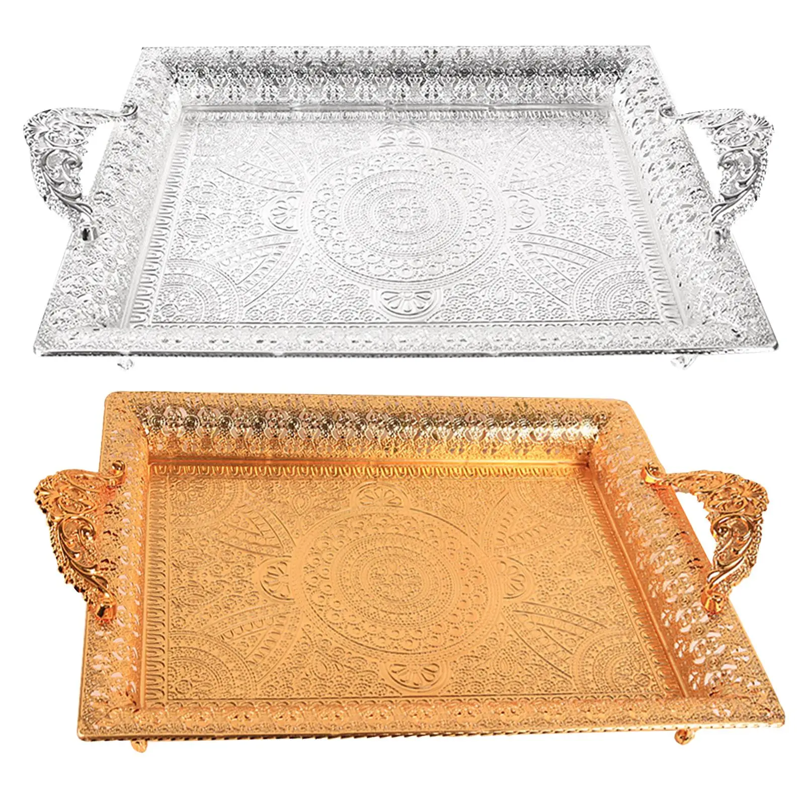 Multifunctional Serving Tray Display Tray Vanity Tray for Home Organizer