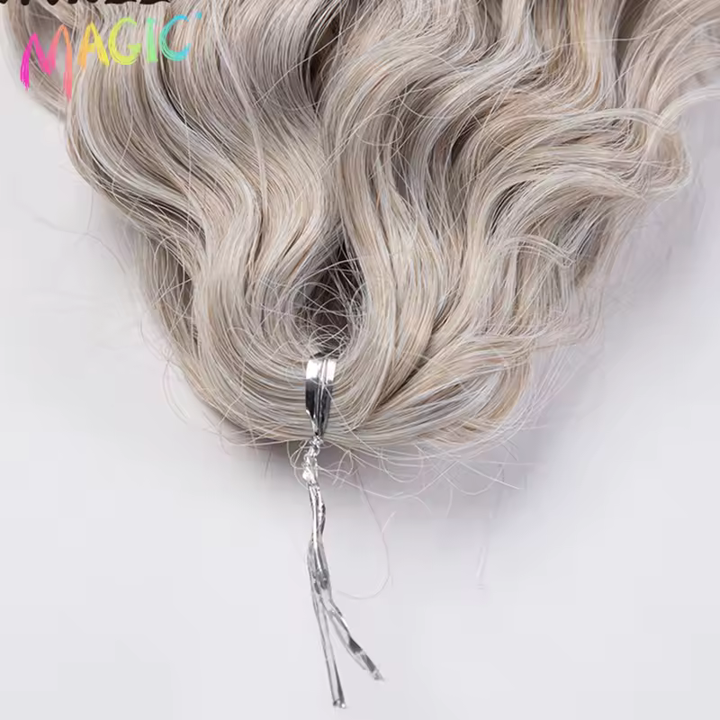 Magic Ariel Curl Hair Water Wave Twist Crochet Hair Synthetic Braid Hair Ombre Blonde 22 Inch Deep Wave Braiding Hair Extension - Image 4