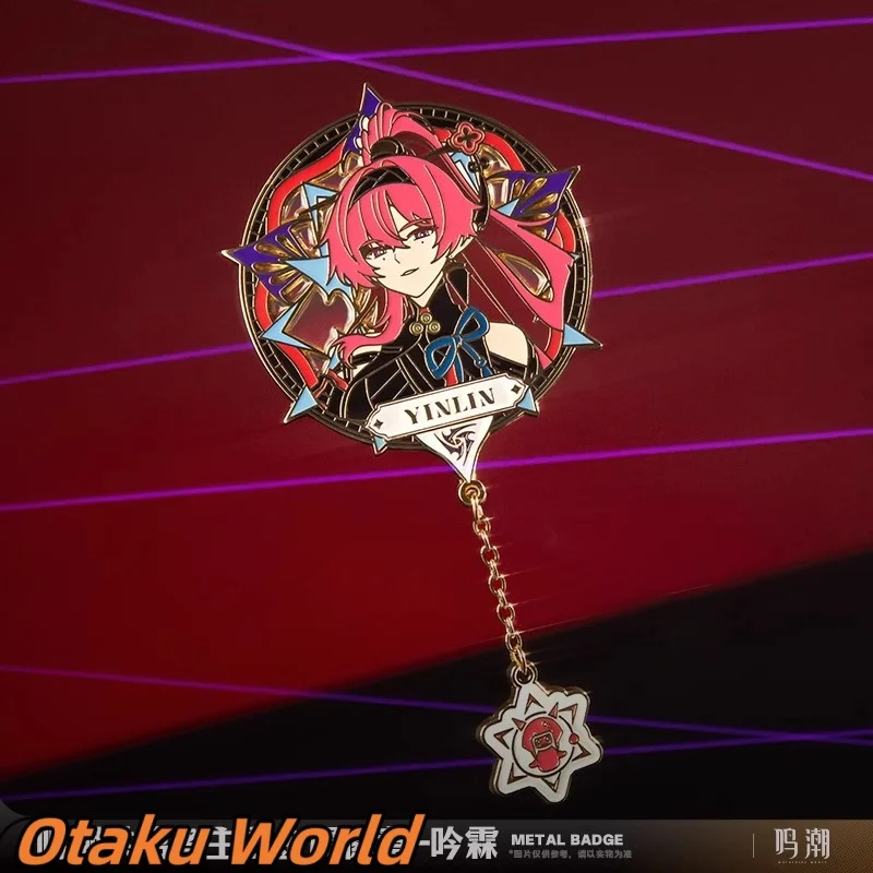 

In stock Jiyan Yinlin Keychain Pendant Original Merch Kurogame Game Wuthering Waves Jiyan Role Play Costume ACGN Halloween Gift