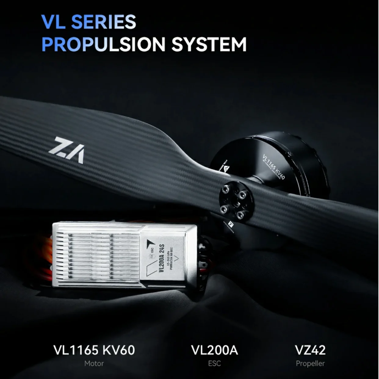 T-MOTOR VL1165 KV60 VTOL UAV Motor with 66kg Thrust Brushless Motor Drone Propulsion Systems For Multirotor Drone VTOL Quadrotor