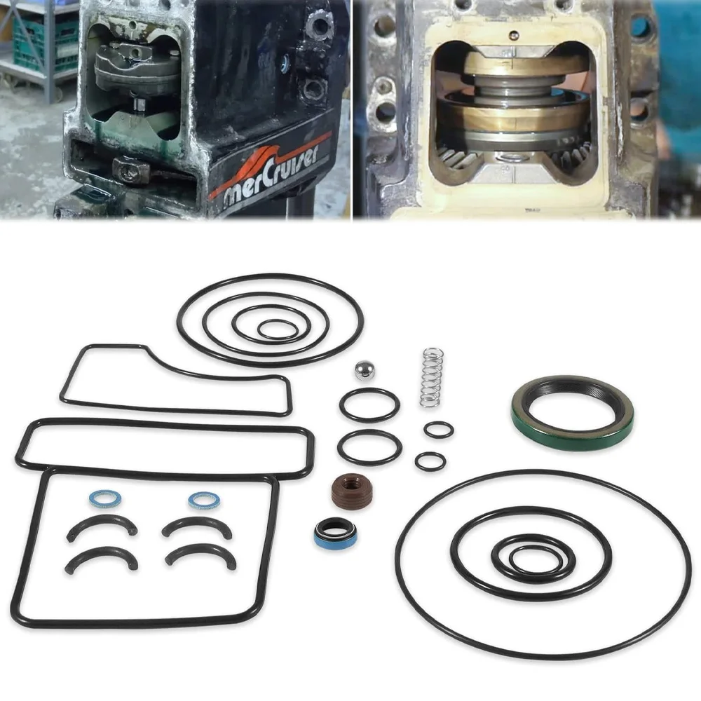 

Marine Upper Unit Seal Kit Compatible with MerCruiser Bravo I, II, III Sterndrives | Bravo Upper Includes Seals Gaskets O-Rings