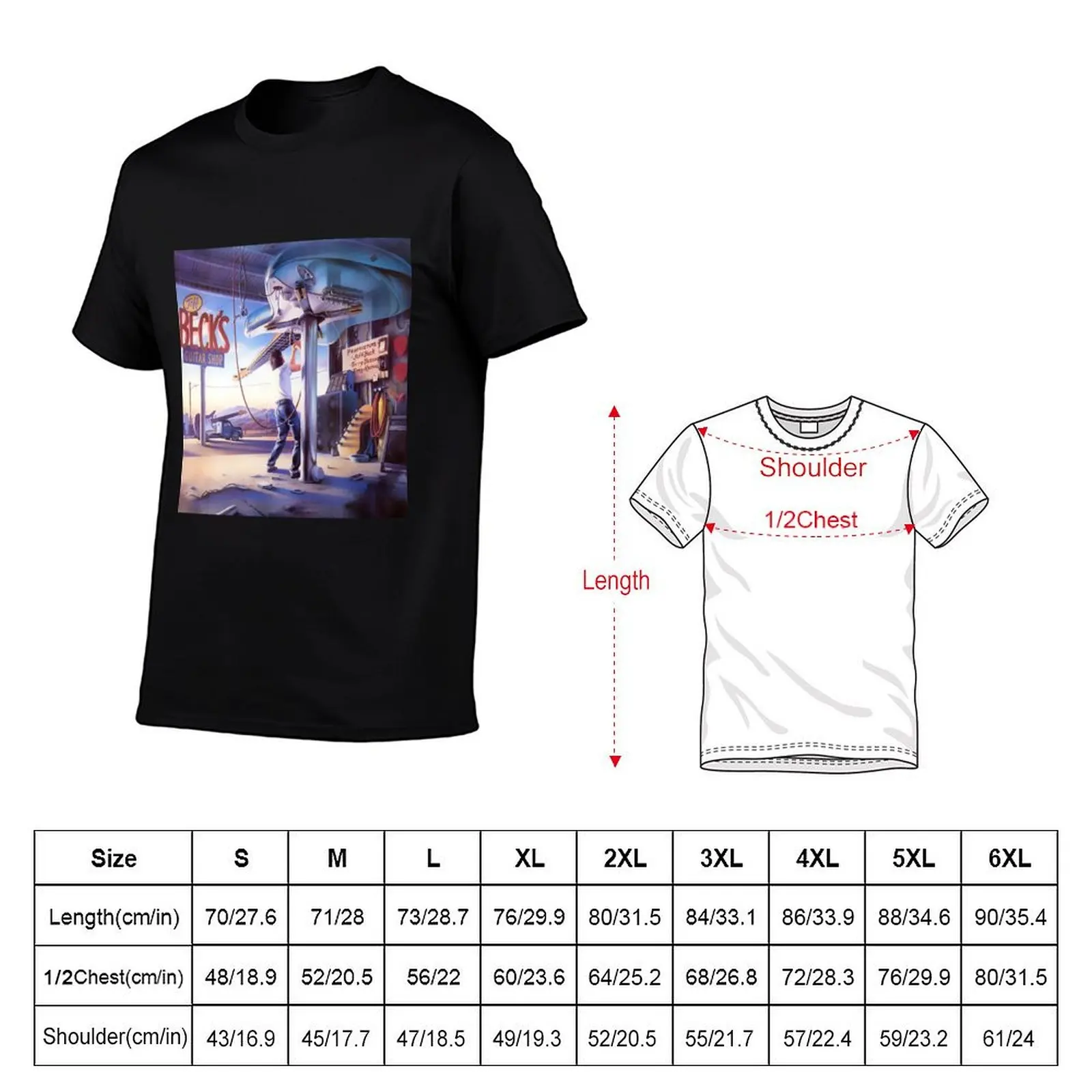 Jeff beck Jeff becks guitar shop T-Shirt Simple Casual Short Sleeve Tee