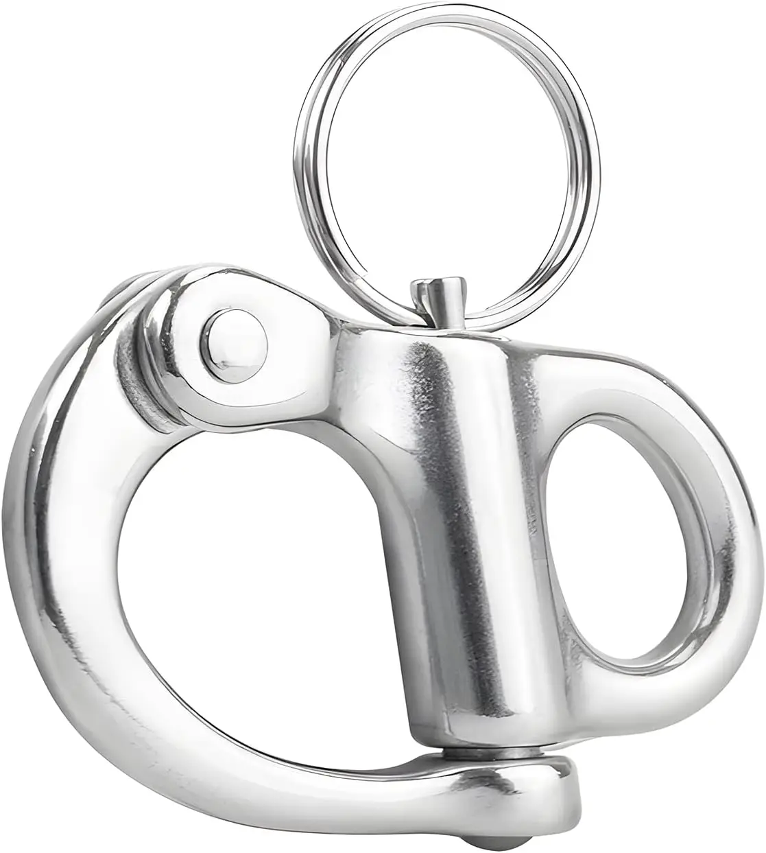 1 Pcs 316 Stainless Steel Fixed Bail Snap Shackle for Bracelet,Sailboat Stainless Steel Fixed Bail Snap Shackle for Bracelet