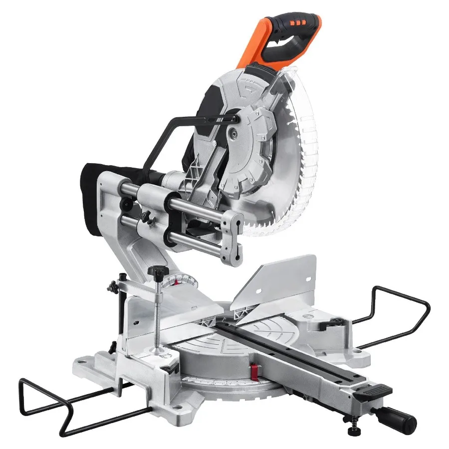 

Sliding Compound Miter Saw 12In Blade 15 Amp Motor Corded Double Bevel 60Tooth