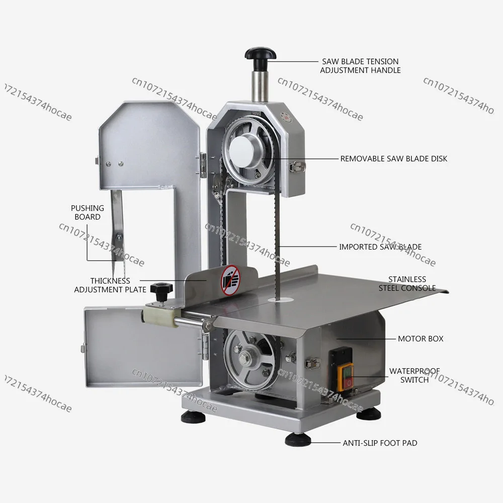 Desktop Electric Bone Saw Cutter Saw Food Processor  Cutting Machine Commercial Bone Cutter