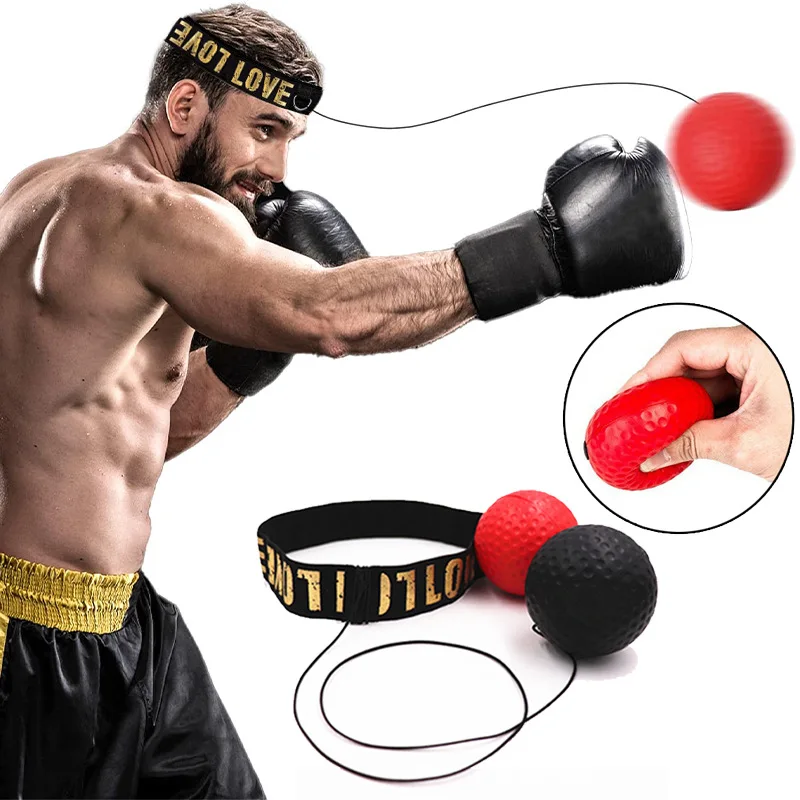 Pelota de velocidad de boxeo MMA, pelota de boxeo de Pu montada en la cabeza, entrenamiento Sanda, reflejo de boxeo, equipo de ejercicio físico en casa, accesorios de gimnasio