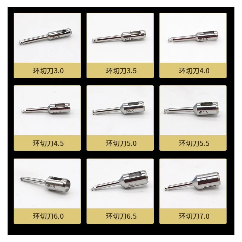 1 pz Dental Ring Drill Implant Gingival Ring Cutter Drill Gum Bone Drill Gingival Cutter strumenti chirurgici dentali