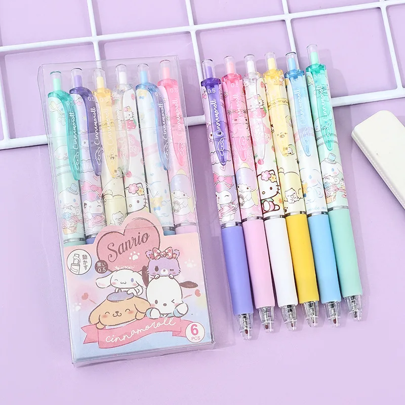 

36 шт./лот Sanrio Kawaii Cinnamoroll гелевая ручка милые 0,5 мм черные чернила нейтральные ручки рекламный подарок офисные школьные принадлежности