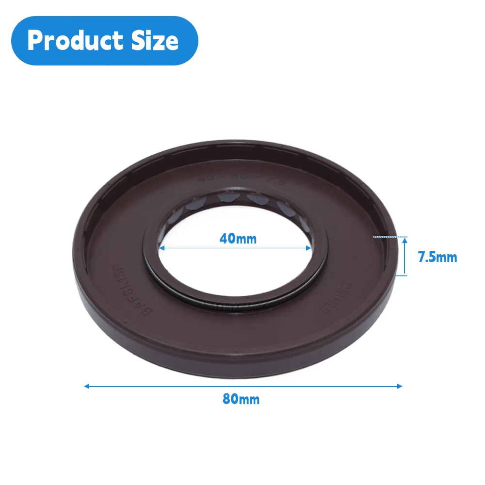 DMHUI  hydraulic pump oil seal 40x80x7.5mm BAFSLISF type and FPM material for  ARK/PV089 ISO9001:2008