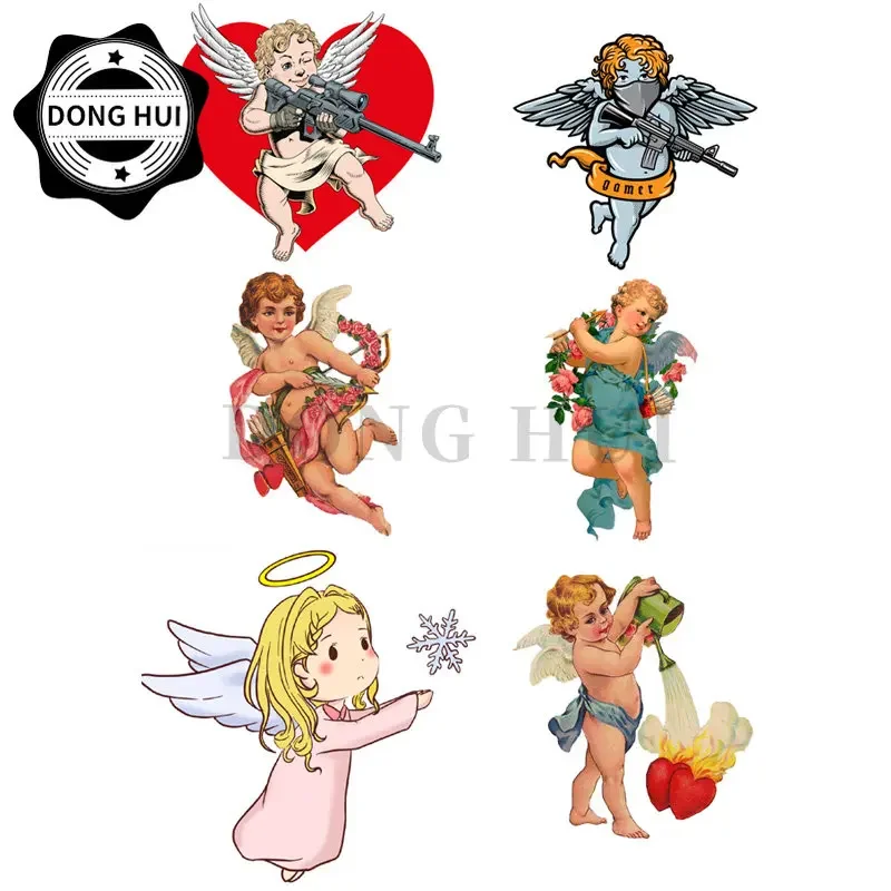 ملصق مزخرف لعربة الأطفال ملصقات Angel Baby ملصقات كيوبيد للدراجات النارية على الطرق الوعرة وخوذة الثلاجة والكمبيوتر المحمول PVC