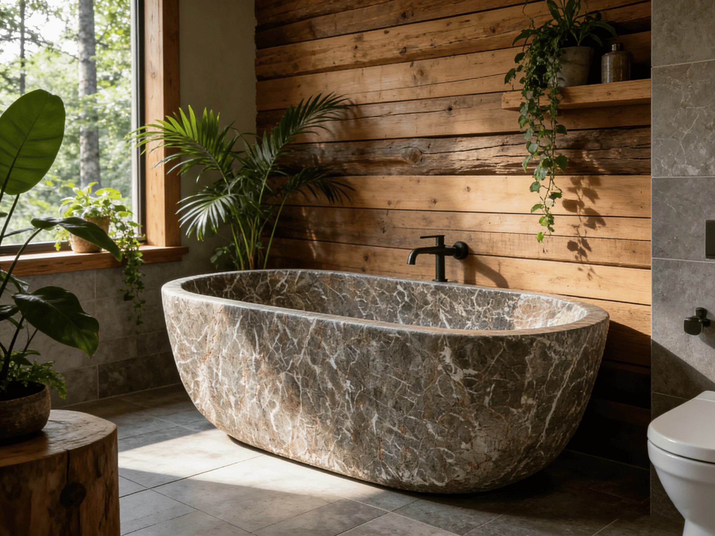 #￥Wholesale Elegant Red Color Natural Marble Bathtub Classical Oval Shaped Luxury Stone Soaking Tub for Hotel Bathroom