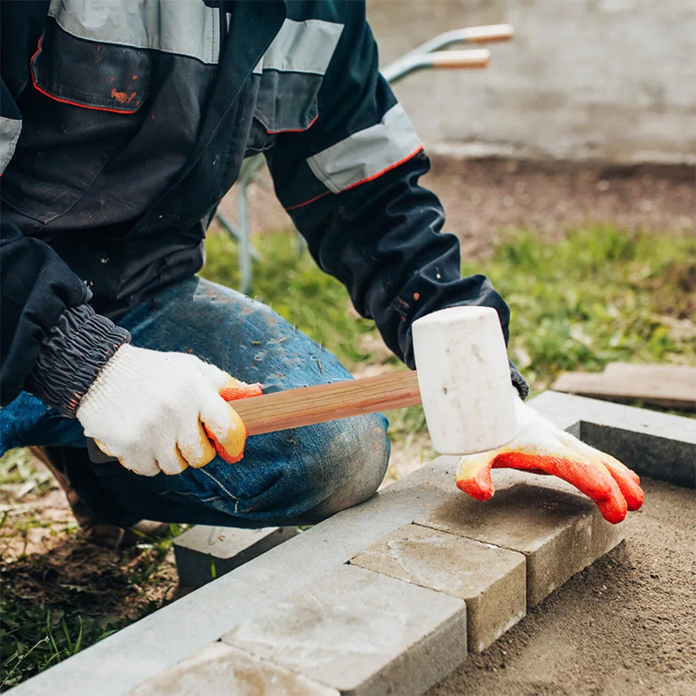 

Replacement Wooden Hammer Handle for Masonry and Square Head Heavy Duty Wood Handle Ergonomic Grip Shock Absorption for Workshop