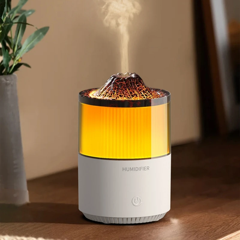 

200ML Volcanic USB Aroma Diffuser with Ambient Lamp Ultrasonic Air Humidifier Essential Oil Fragrance Difusor Mute Home Atomizer