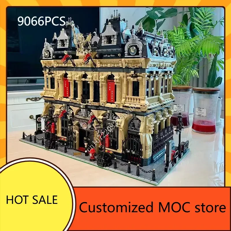 The Opera Palace MOC streetview Holiday Puzzle Sets Architecture Creative Assembly Christmas Birthday Toys Gifts for Kids Ages