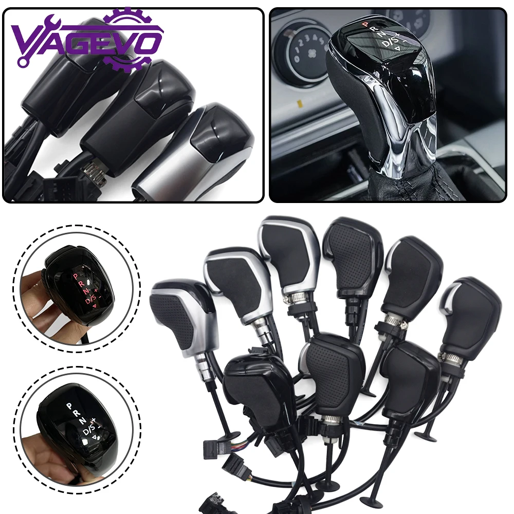 vwゴルフmk6-mk7-パサートb7-b8-ティグアンmk2-スコダ-オクタビア-セアト-dsg-電子シフトハンドル-ledギアシフトノブ-車用アクセサリー
