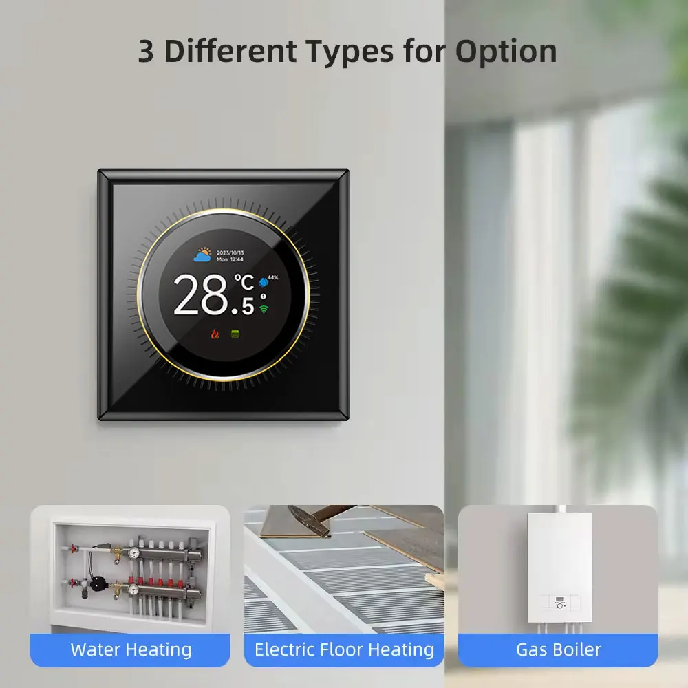 WiFi Smart Knob Thermostat Floor Heating Water Gas Boiler Home Room Programmable Temperature Controller Tuya Alexa Google Home