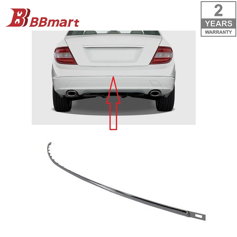 A2048850421 2048850421BBmart Auto Parts 1pcs Rear Bumper Trim For Benz C class W204 2007-2013 Car Accessories