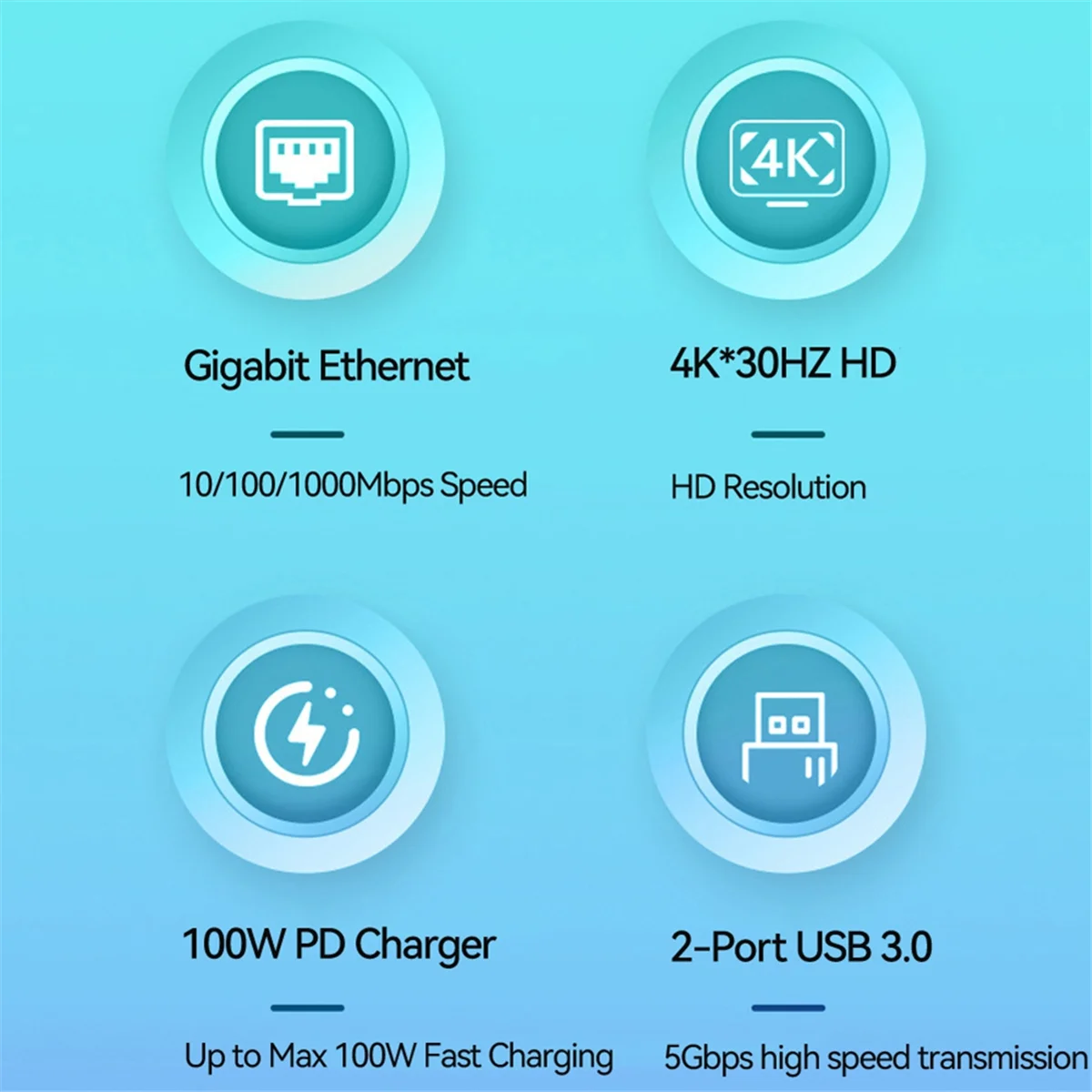 

Док-станция 2025+ Type-C Hub Pro 8 9 X с устройством чтения карт памяти 4K RJ45 USB 3.0