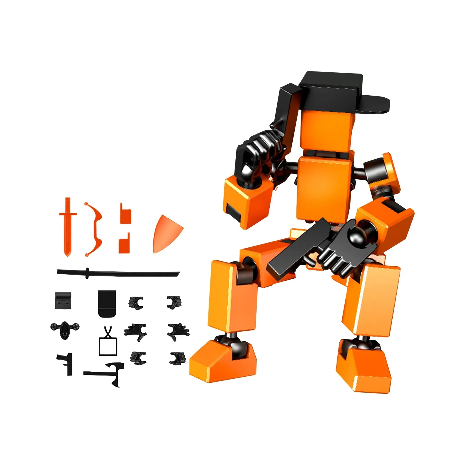 Multi-Jointed Movable Shapeshift Robot 3D Printed Mannequin Character Assemble Toys 13 Action Figures Toys Parent-children Game