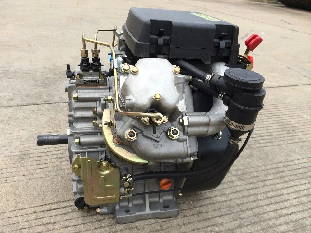 New V Type 2 Cylinder Air Cooled 4 Stroke Small Diesel Engine R2V88