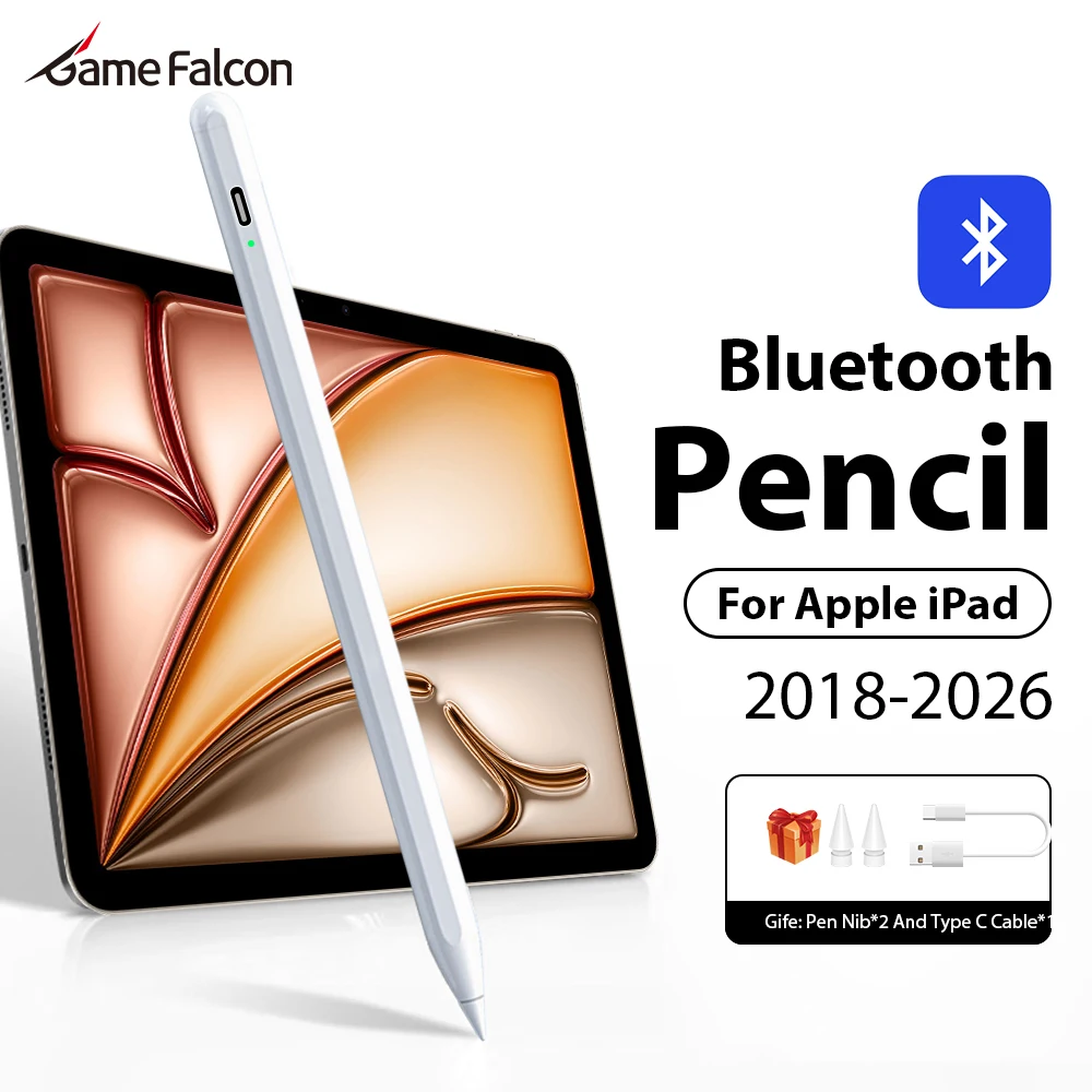 Bluetooth For Apple Pencil For iPad 11 A16 Air 11th M4 M3 M2 5 4 Pro 13 M5 12.9 Stylus Pen 9th 10th 10 9 Gen Mini 6 7 Touch Pens