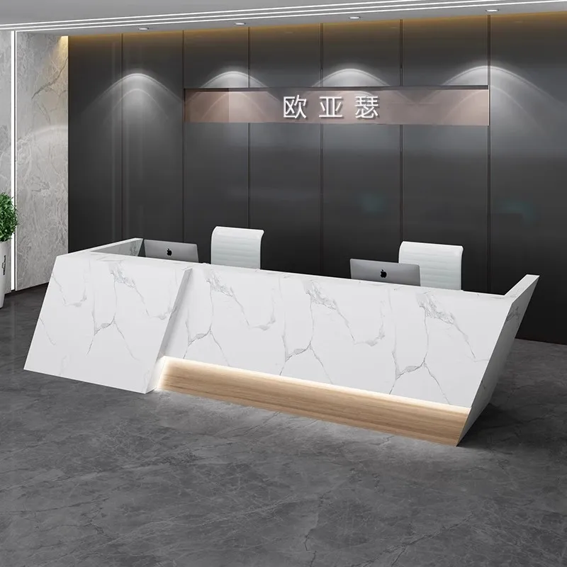 Welcome Luxury Reception Desks Commericial Counter Service Modern Reception Desks Design Reception Scrivania Office Furniture