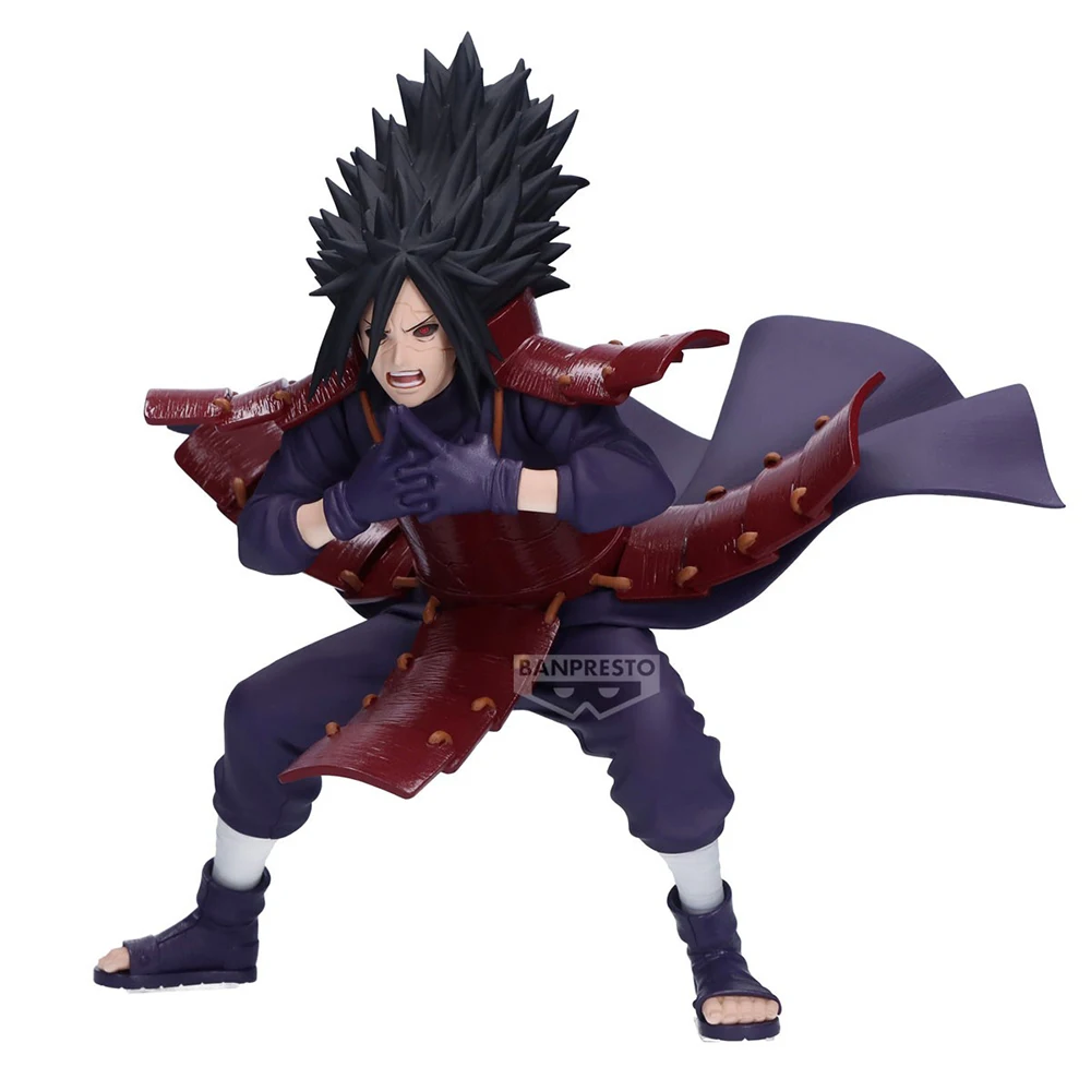 Em estoque original banpresto vibração estrelas naruto shippuden uchiha madara figura de ação 13cm anime pvc modelo brinquedos colecionáveis