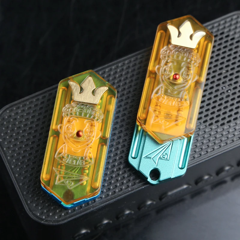 Klein vliegtuig PEI messing patch EDC fidget slider verlichten angst glijden speelgoed ADHD fidget speelgoed machines slider push fidget speelgoed