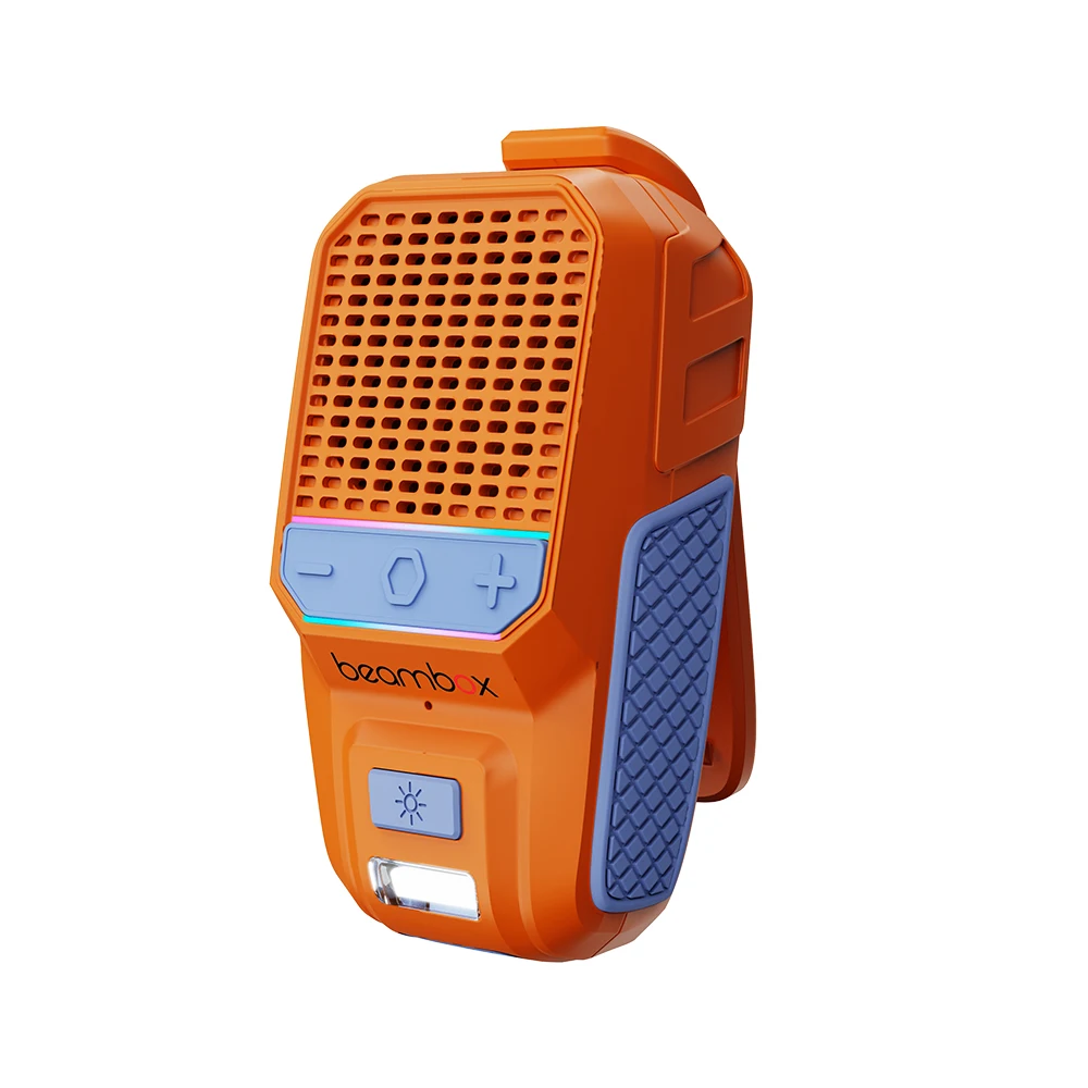 2025 Portable  Speaker Waterproof Mini Music Box RGB Wireless Battery-Powered Clip-on Outdoor Sports Hand-Free