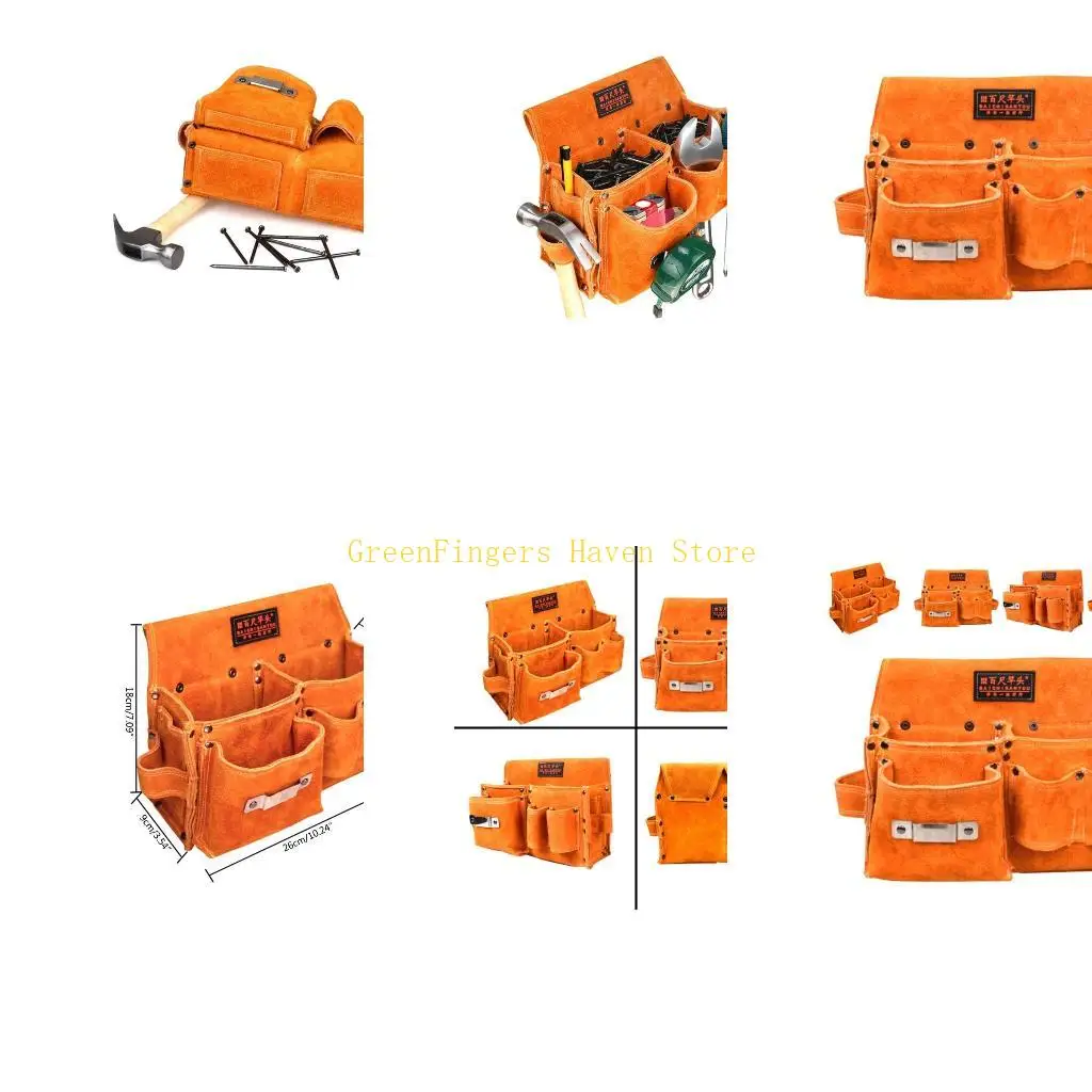 F68D Hardware Tool Storage Bag Carpenter Waist Pack Portable Men's Gift
