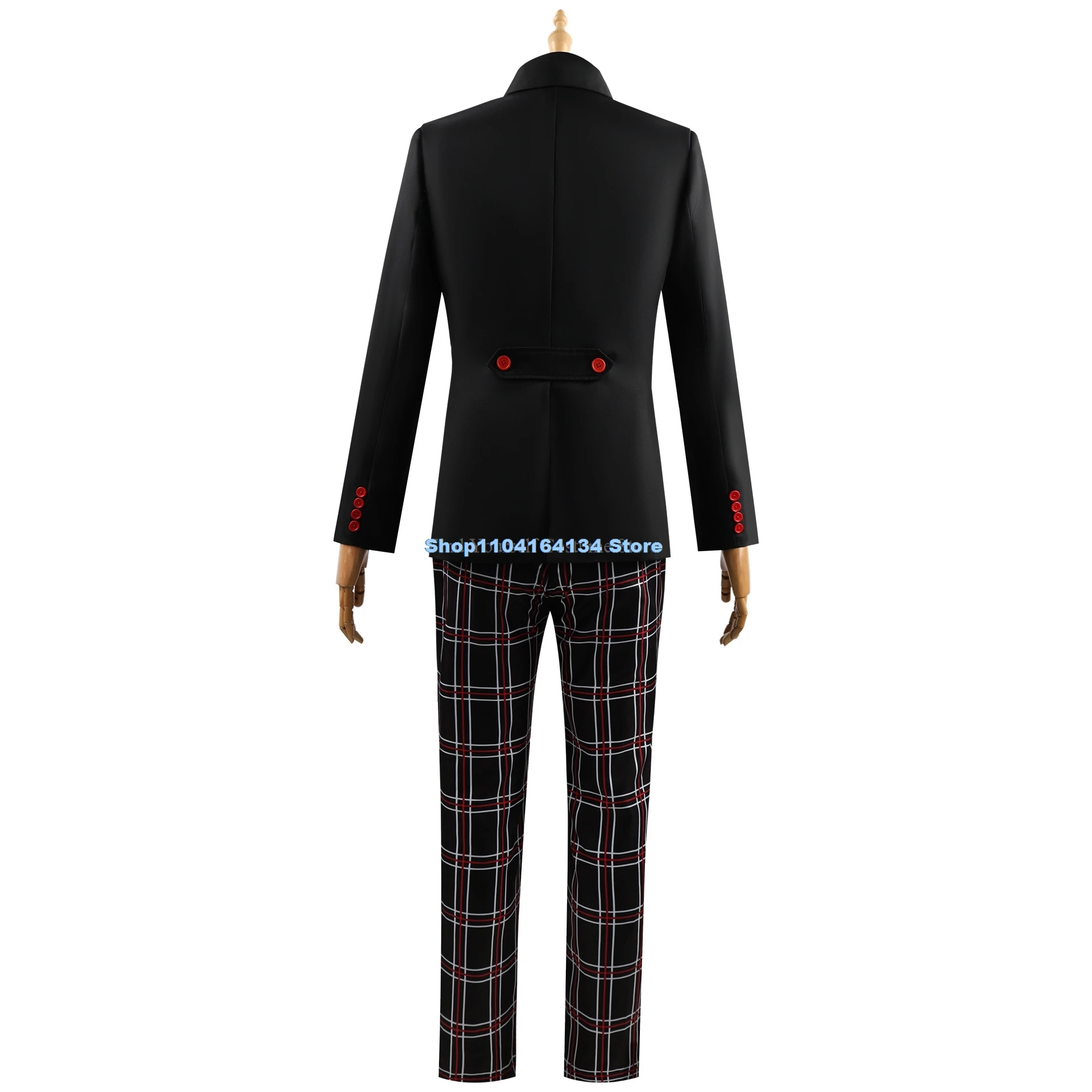 Uniforme de juego Persona 5 para hombre y mujer, uniforme escolar Unisex, traje de Halloween, conjunto de uniforme negro para fiesta de Cosplay, Amamiya Ren, Kasumi Yoshizawa