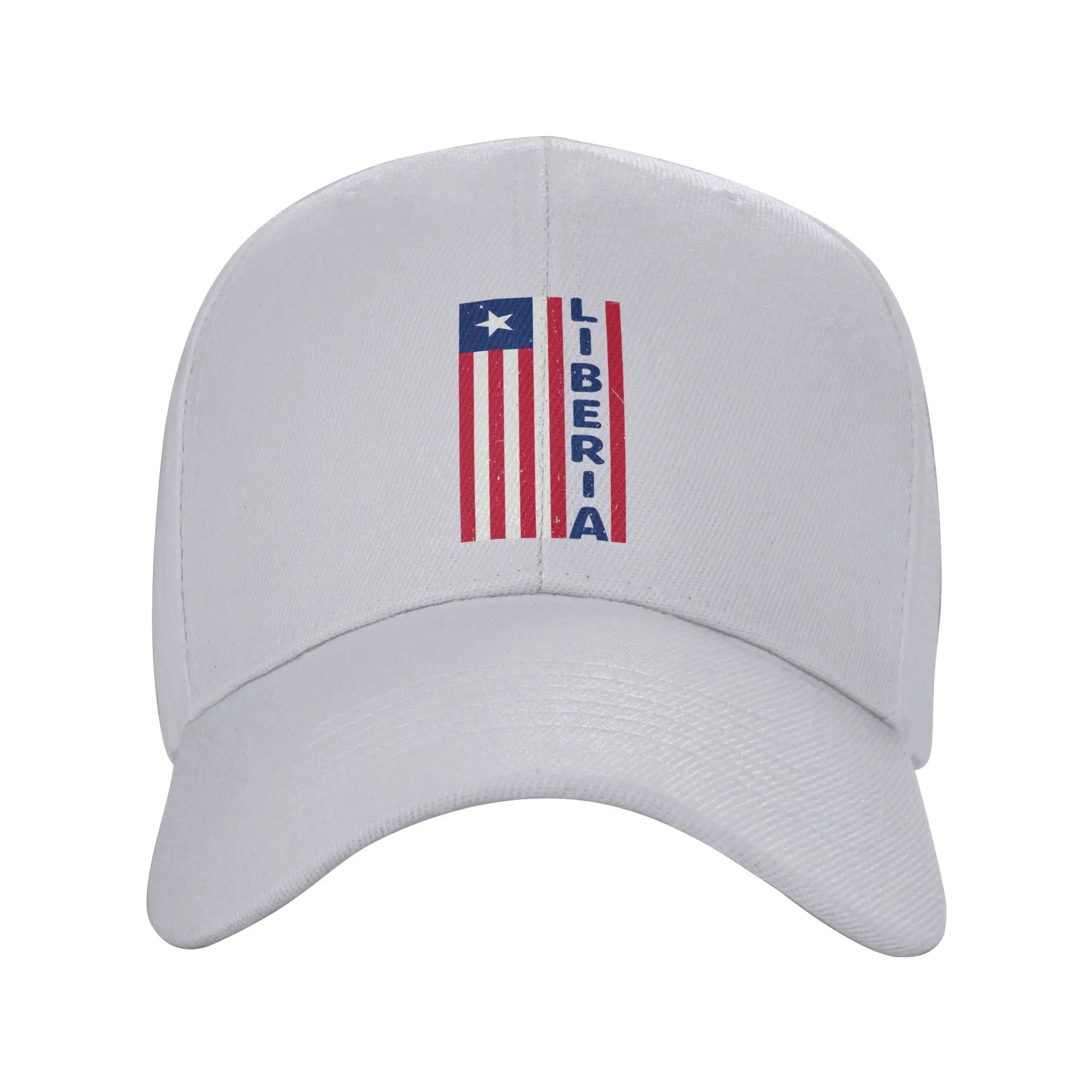 Liberia Liberian Pride Flag Vintage Liberia Independence Casual Baseball Cap Tennis Skate Hip Hop Hats Summer Men Baseball Caps