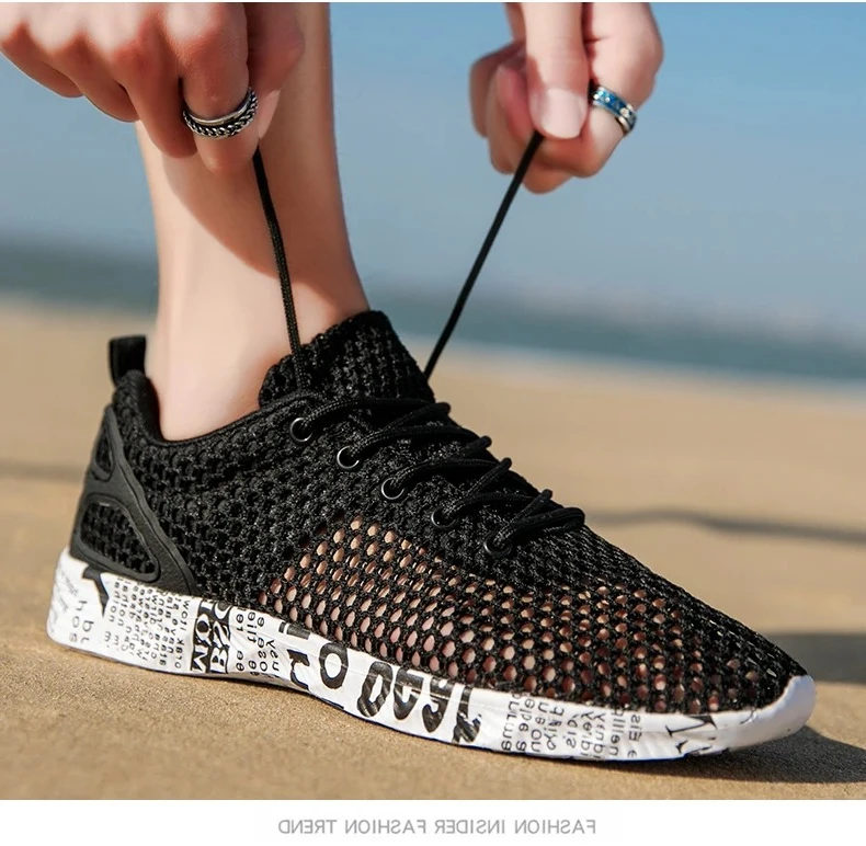 Mens Casual Shoe Aqua Shoes Origin Air Mesh Sneakers Fashion Foam Sport Footwear Beach Water Hight Quality Summer