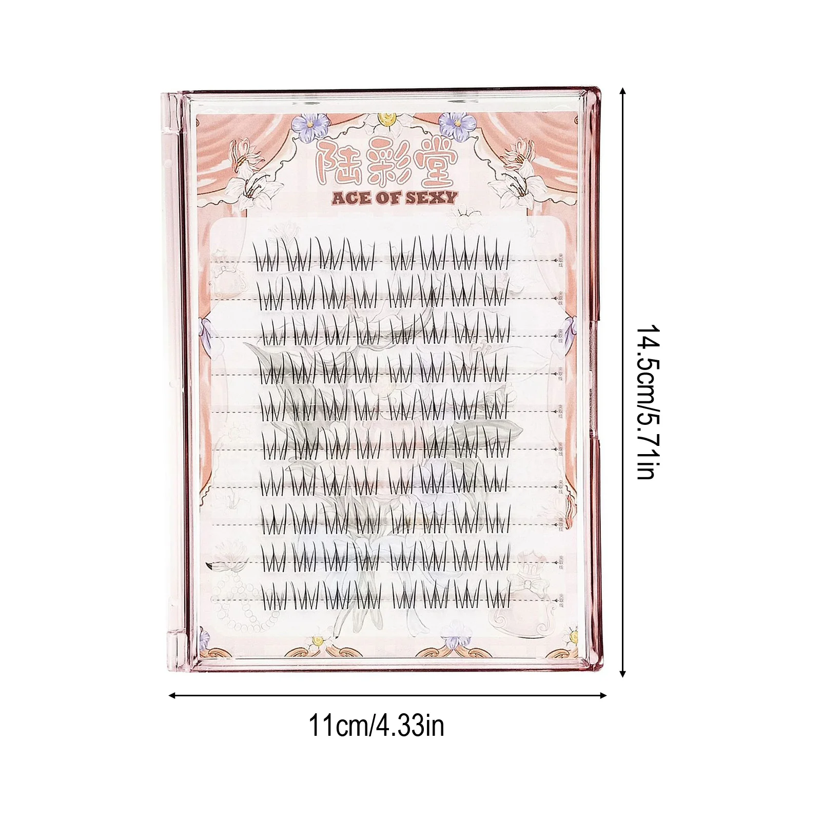 الكورية ACE الرموش الصناعية شفافة الجذعية الأسود الألياف الاصطناعية الفردية جلدة مجموعات الجنية الطبيعية لاش تمديد ماكياج