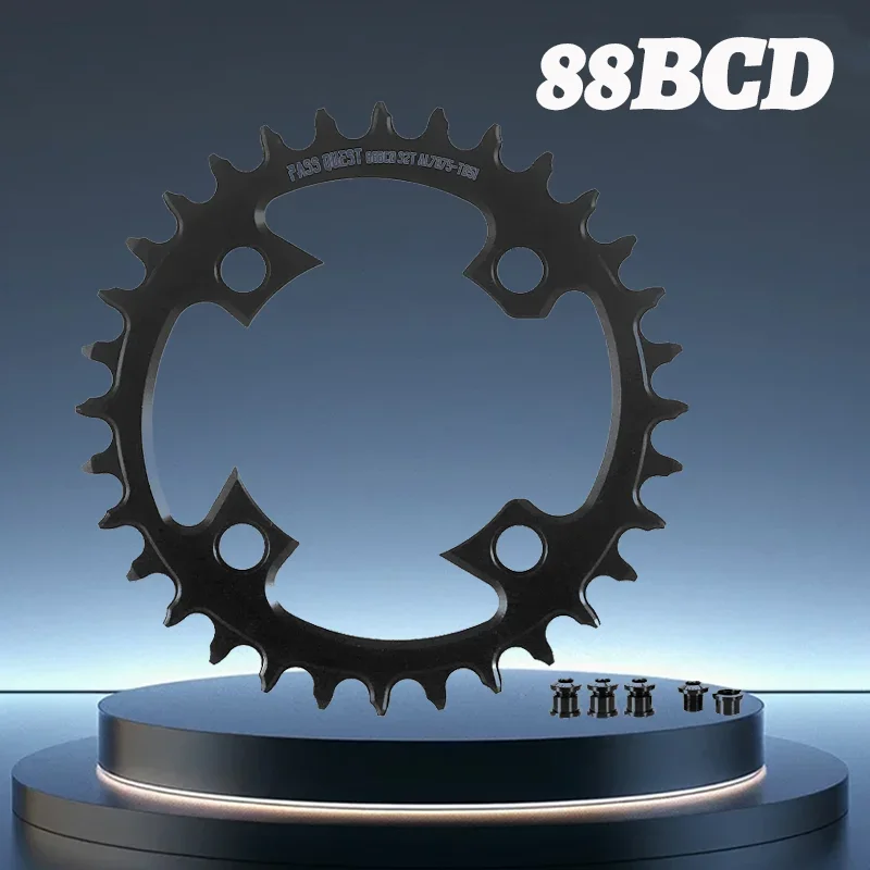 

88bcd Chainring Crown 32 34 36 38 42 44 44 Teeth Mtb Chainring 0mm Offset Single Chainring Narrow Wide For Shimano 1x12