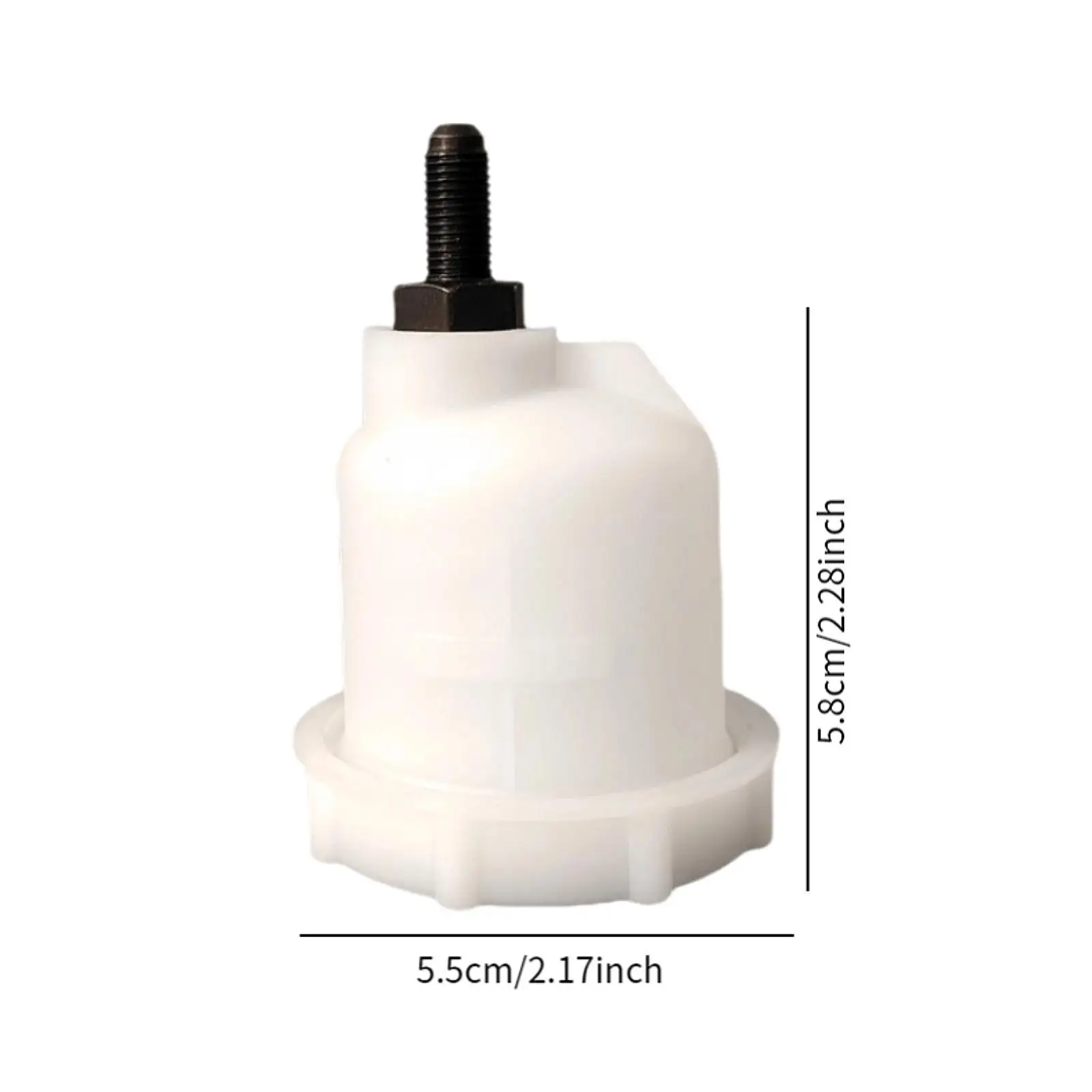 Universal Motorcycle Brake Fluid Reservoir White PP Compact Tank for Automotive Brake Master Cylinder